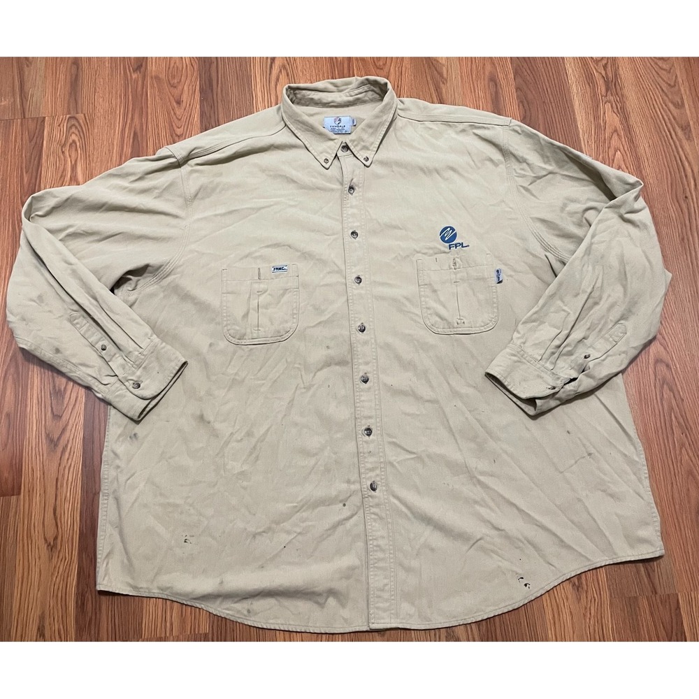 Tyndale FR Utility Shirt Mens 5XL CAT 2 Westex Made In USA FPL